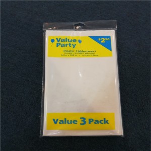 54x108 PVC PEVA Λευκό Τραπεζομάντιλο Μίας χρήσης τυπωμένο γραφικό σχέδιο Πλαστικό κάλυμμα πίνακα