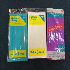 54x108 PVC PEVA Λευκό Τραπεζομάντιλο Μίας χρήσης τυπωμένο γραφικό σχέδιο Πλαστικό κάλυμμα πίνακα