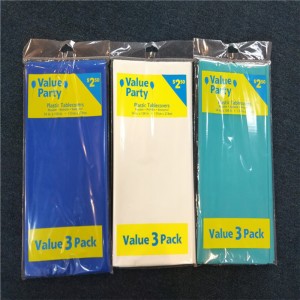 54x108 PVC PEVA Λευκό Τραπεζομάντιλο Μίας χρήσης τυπωμένο γραφικό σχέδιο Πλαστικό κάλυμμα πίνακα