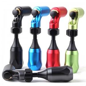 Περιστροφική μηχανή όπλο Shader Liner L σχήμα ισχυρή δύναμη κράμα αλουμινίου Body Art μόνιμη μακιγιάζ για βελόνες τατουάζ τροφοδοτικό