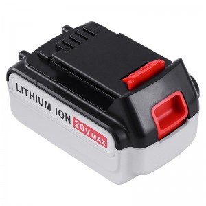 Li-ion 20V 5000mAh μπαταρίες αντικατάστασης Επαναφορτιζόμενα εργαλεία για Black \u0026 Decker LB20, LBX20, LBX4020, LB2X4020