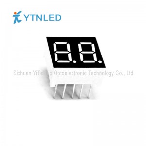 0,36 ίντσες 2 ψηφία κόκκινο 7 τμήματα οθόνη LED, ψηφιακό σωλήνα