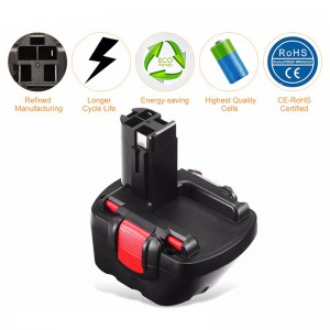 Καλή ποιότητα Ni-MH 14.4V 2000mAh επαναφορτιζόμενη μπαταρία για Bosch BAT038