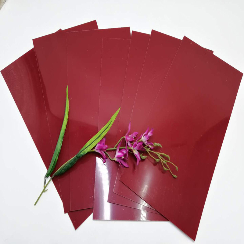 Ζεστό Πώληση 350 micron παλαιό ροζ πολυεστέρα PET φύλλο πλαστικού φιλμ για διακόσμηση πάνελ τοίχου