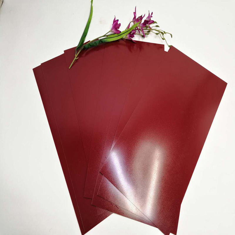 Ζεστό Πώληση 350 micron παλαιό ροζ πολυεστέρα PET φύλλο πλαστικού φιλμ για διακόσμηση πάνελ τοίχου