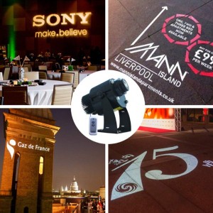 Gobo προβολέα φως προσαρμοσμένο λογότυπο τοπίο λογότυπο για υπαίθρια