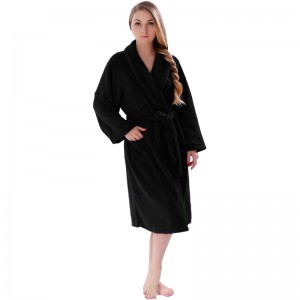 Ζευγάρι στερεών χρωμάτων Coral Fleece Robe