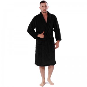 Ζευγάρι στερεών χρωμάτων Coral Fleece Robe