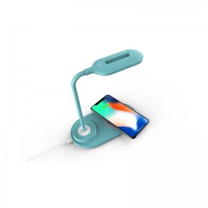 QI 10W γρήγορη πολυεπίπεδη ασύρματο φορτιστή επίπλων με λάμπα KPS-9002