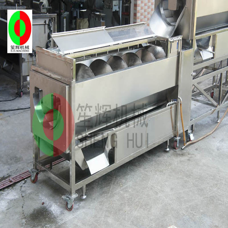 Πεπόνι μηχανή πεπόνι / φρούτων και λαχανικών peeling μηχανή / συνεχή πεπόνι φρούτων καθαρισμού καθαρισμού μηχανή ξεφλούδισμα QX-824