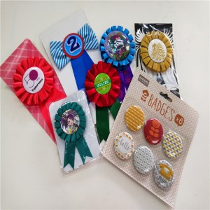 Κίνα Εργοστάσιο Tinplate Button Metal Badge Badge με πολύχρωμο σήμα λογότυπου