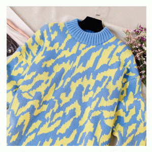 Plus μέγεθος μακρύ σώμα Angora μαλλί κύμα ζακάρ παχύ ζεστό πλεκτό πουλόβερ φόρεμα