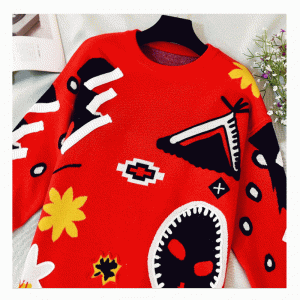 Ευρωπαϊκή αμερικανική μέγεθος ζακέτα σχεδιασμό πουλόβερ παχιά φόρεμα φόρεμα πλεκτά