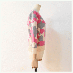 Κορεατικά μάλλινα μαλλιά στυλ Μικρό ζεστό ζακέτα Πουλόβερ πλεκτά