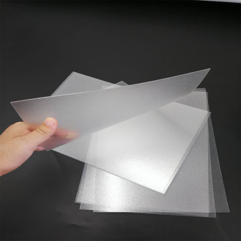 Hot πώληση 1,0 χιλιοστών εύκαμπτο αδιάβροχο διαφανές παγωμένο πολυεστέρα PET πλαστικό φύλλο φύλλο για πτυσσόμενα κουτί