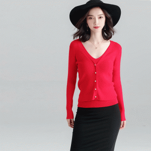 Γυναικεία ενδυμασία Δύο κομμάτι ζακέτα και μάλλινο πουλόβερ