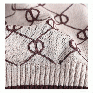 Κυρίες Προσαρμοσμένο 100% πολυεστέρα Finshnet Jacquard ζακέτα ζακέτα