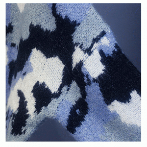 2019 Νέο φθινόπωρο Χειμώνας κορεατική στυλ χαλαρό χρώμα αντίθεση χρώματος πουλόβερ