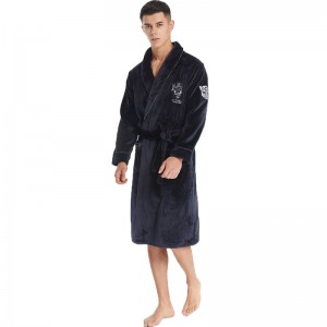 Ανδρικά κέντημα πολυτελείας Flannel Fleece Robe