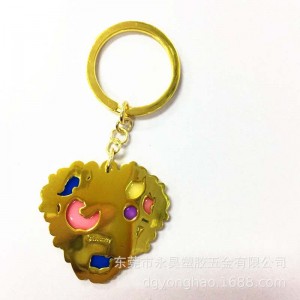 P063 καρδιά αλυσίδα βαφής ζελέ χρώμα