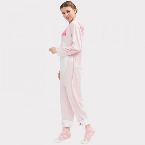 Γυναίκες Onesie Βαμβάκι Jersey Κέντημα Πιτζάμες Σετ