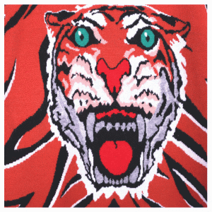 Προσαρμοσμένο OEM Tiger Head Jacquard Χειμώνα Πάχος μαλλί Πλεκτά Πουλόβερ Πουλόβερ Μόδα