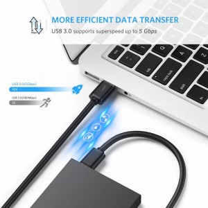 USB 3.0 A έως A Τύπος καλωδίου A Καλώδιο καλωδίου αρσενικού-αρσενικού για μεταφορά δεδομένων σε σκληρούς δίσκους
