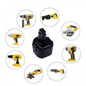 Ni-Cd 9,6V 1300mAh επαναφορτιζόμενες μπαταρίες Power Tool για Dewalt DE9036, DE9061, DE9062