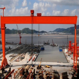 Γερανογέφυρας διπλού δοχείου για ναυπηγική βιομηχανία