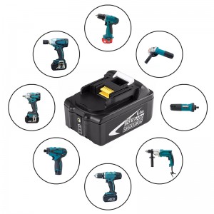 Συσσωρευτές μπαταρίας αντικατάστασης μπαταρίας 18V 6000mAh Επαναφορτιζόμενα τρυπάνια για Makita BL1850, 194205-3, 194309-1