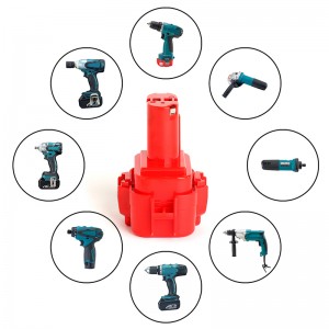 9100, 9100A, 9101 9.6V 1300mAh Επαναφορτιζόμενες μπαταρίες μπαταρίας Ni-Cd Ανταλλακτικά