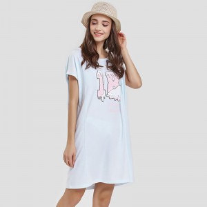 Γυναικεία τυπωμένη μοτοσικλέτα Jersey Long T-Shirt