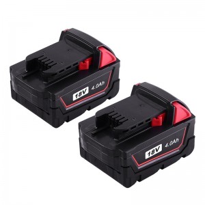 Li-ion 18V 4000mAh μπαταρία αντικατάστασης κυττάρων μπαταρίας για Milwaukee 48-11-1840 M18