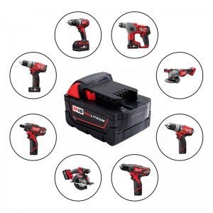 Li-ion 6000mAh 18V μπαταρίες αντικατάστασης για Milwaukee 48-11-1840 M18 ηλεκτρικά τρυπάνια