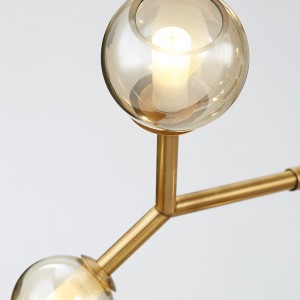 Απλή προσωπικότητα γυαλί σαλόνι σαλόνι τραπεζαρία Hotel πολυέλαιος Km2149