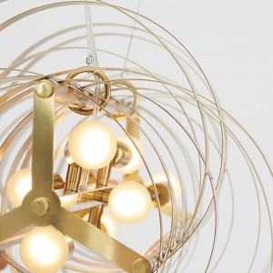 Σύγχρονη ακανόνιστη προσωπικότητα γύρο σπίτι Hotel LED πολυέλαιος Km2139