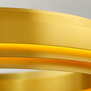 Σκανδιναβική σύγχρονη μινιμαλιστική κυκλική σχεδίαση Αρχική σελίδα Hotel LED πολυέλαιος Km2141