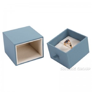 Υψηλής ποιότητας προσαρμοσμένο χειροποίητο δαχτυλίδι συσκευασίας κοσμήματα χαρτοκιβώτιο με λαβή