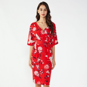 Τελευταίες Μοτίβα Κυρίες Custom One Piece Γυναίκα Καλοκαίρι Knit Φόρεμα