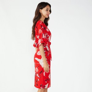 Τελευταίες Μοτίβα Κυρίες Custom One Piece Γυναίκα Καλοκαίρι Knit Φόρεμα