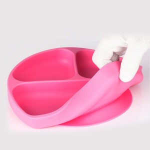 τροφίμων βαθμού σιλικονούχο αναρρόφησης σκεύος ελαστικό μωρό πλάκα