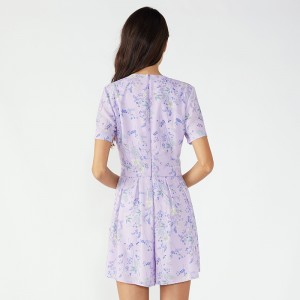 Νέο ύφος συνήθειας Chiffon Onesie Τυπωμένο Jumpsuit Γυναίκες