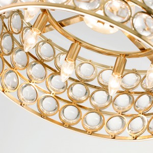 Νέο σκανδιναβικό σύγχρονο γυαλί Πολυτελή πολυτελή σπίτι πολυέλαιος Hotel Km2136