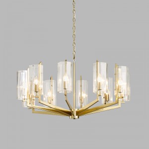 Μοντέρνο πολυτελές ατμοσφαιρικό πολυέλαιος από σίδηρο Nordic Metal Km2132