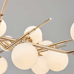 Νέο σύγχρονο μεταλλικό δημιουργικό προσωπικό προσωπικό Hotel Villa Chandelier Km2130