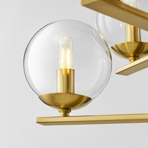 Μοντέρνα τέχνη σχεδίασης σαλόνι μόδας γυαλί πολυέλαιος Km2131