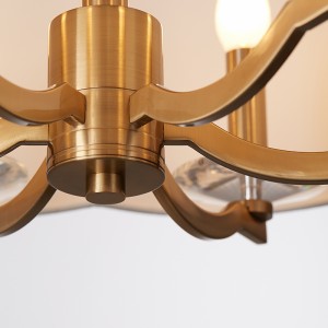 Μοντέρνος μινιμαλιστικός γύρος διακοσμητικός πολυέλαιος Μελέτη κρεβατιού Km2119