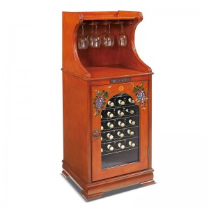 Αρχαίο στυλ στερεό κρασί ξύλο ψύκτη μοναδική μοντέρνα κελάρι κρασιού 5-22 ℃