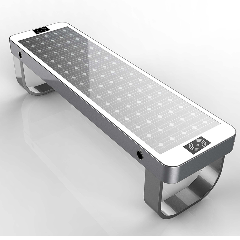 2019 Νέος Σχεδιασμός Έξυπνος Αστικός Υπαίθριος ηλιακός μεταλλικός φορτιστής για κινητό τηλέφωνο