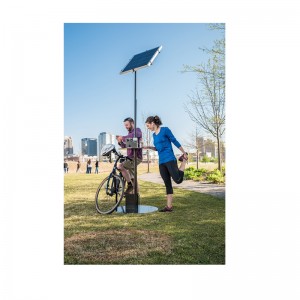 Κοινότητες σχεδίασης μόδας πάρκων Ηλιακός εξωτερικός σταθμός φόρτισης κινητών τηλεφώνων